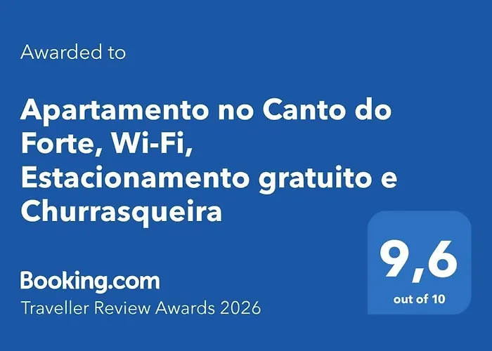 Apartamento no Canto do Forte, Wi-Fi, Estacionamento gratuito e Churrasqueira